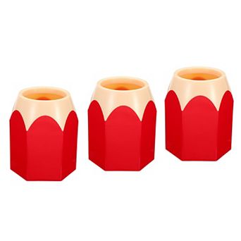 Pencil Holder Pen Holder For Desk Cute Organizer Pencil Shape, 3 Pack