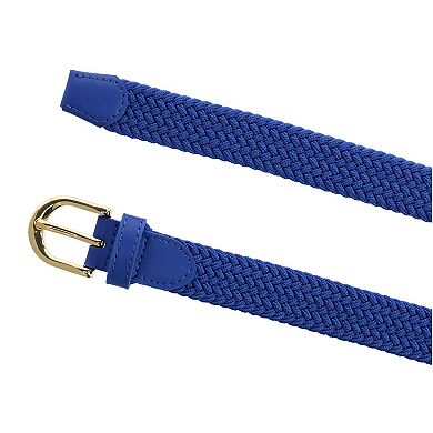 Ctm Women's Elastic Braided Stretch Belt