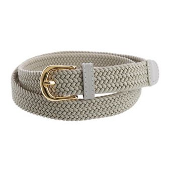 Ctm Women's Elastic Braided Stretch Belt