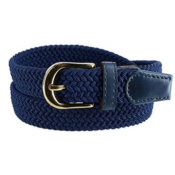 Ctm Women's Elastic Braided Stretch Belt