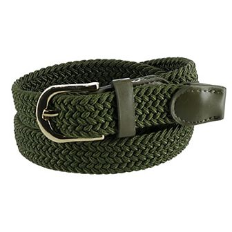 Ctm Women's Elastic Braided Stretch Belt