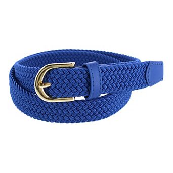 Ctm Women's Elastic Braided Stretch Belt