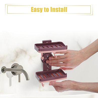 Wall Mounted Soap Dish Soap Box Soap Holder For Bathroom Kitchen