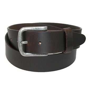 Ctm Men's Leather Removable Buckle Bridle Belt