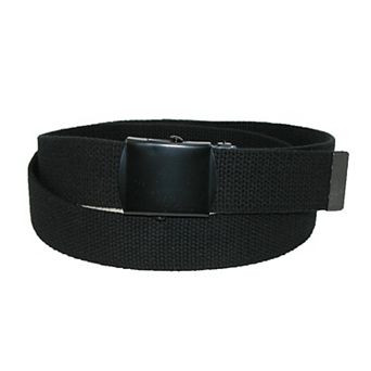 Ctm Fabric Adjustable Belt With Black Buckle