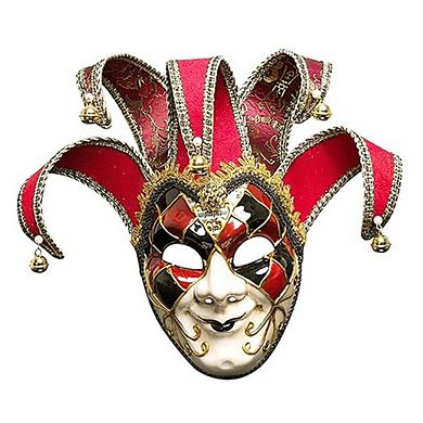 Full Face Masquerade Mask Costume Vintage Joker Mask