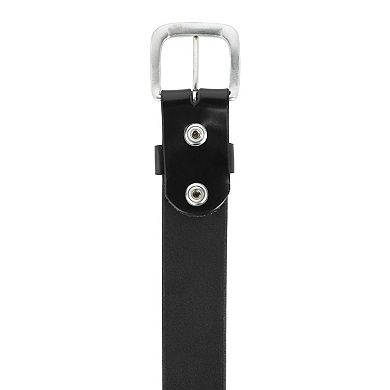 Ctm Men's Big & Tall Leather 1 3/8 Inch Removable Buckle Bridle Belt