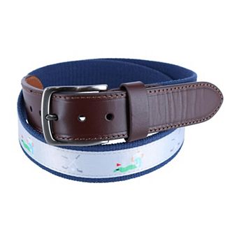 Danbury Men's Bent Club Web Golfer Belt