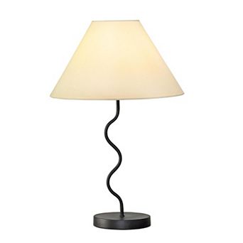 Brightech Squiggle 22" Led Contemporary Modern Table Lamp With Empire Shade
