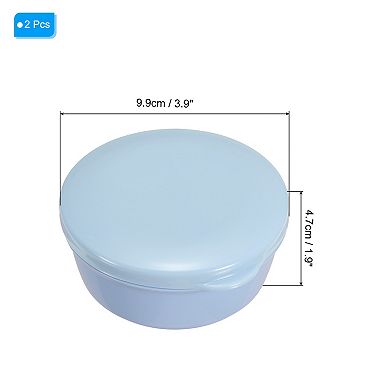 Travel Soap Container, 2 Pack Round Soap Holder Travel Case Box