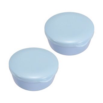 Travel Soap Container, 2 Pack Round Soap Holder Travel Case Box