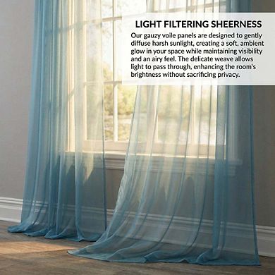 Brylanehome Bh Studio Sheer Voile Tab-top Panel