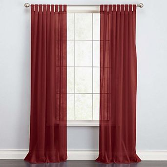 Brylanehome Bh Studio Sheer Voile Tab-top Panel