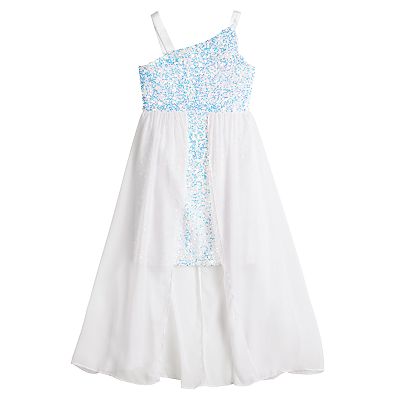 white to blue ombre dress SAU LEE Nova Satin Gown, Blue Ombre / 0 main image 0