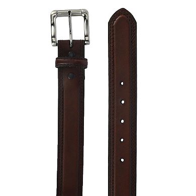 Hickory Creek Men's Oil Tanned Padded Belt With Roller Buckle