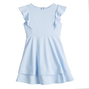 Girls 7-16 Poppies & Roses Double Tier Flutter Dress