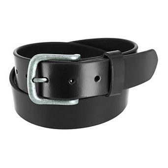 Ctm Men's Leather 1 3/8 Inch Removable Buckle Bridle Belt
