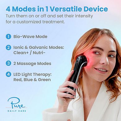 Pure Daily Care Luma Skin Therapy Wand 4-in-1 Facial Tool