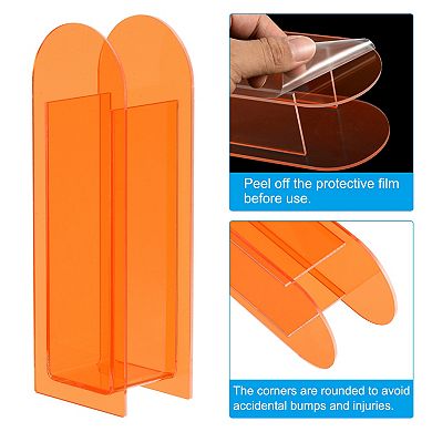 Acrylic Vase, Arch Acrylic Floral Vase Clear Geometric Plastic Decorative Vase