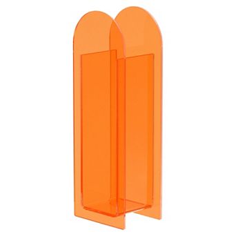 Acrylic Vase, Arch Acrylic Floral Vase Clear Geometric Plastic Decorative Vase