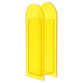 Acrylic Vase, Arch Acrylic Floral Vase Clear Geometric Plastic Decorative Vase