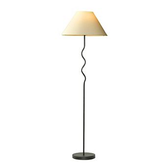 Brightech Squiggle 22" Led Contemporary Modern Floor Lamp With Empire Shade
