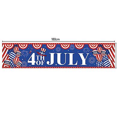 Happy 4th Of July Independence Day Banner, High-quality & Durable, Ultimate American Party Supplies