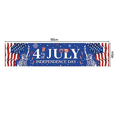 Happy 4th Of July Independence Day Banner, High-quality & Durable, Ultimate American Party Supplies