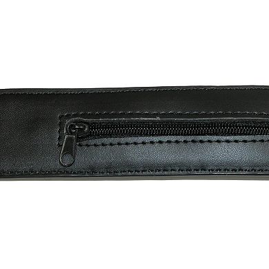 Ctm Men's Leather Travel Money Belt