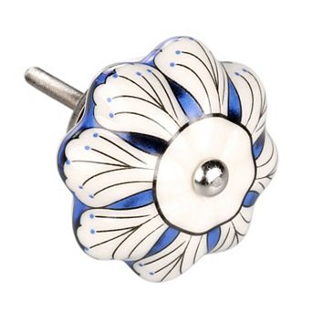 1 pc Hand Painted Ceramic Door Knobs Cabinet Drawer Wardrobe Cupboard Pull Handles