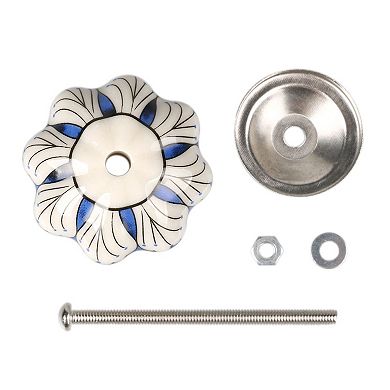 1pcs Hand Painted Ceramic Door Knobs Cabinet Drawer Wardrobe Cupboard Pull Handles