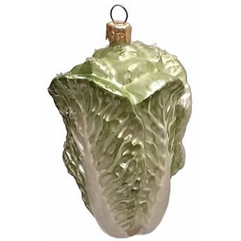 Pinnacle Peak Trading Chinese Cabbage Vegetable Polish Glass Christmas Ornament Holiday Decorations