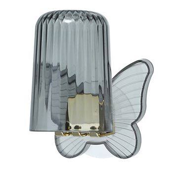 1 Set Cute Wall Mounted Toothbrush Holder With Cup For Bathrooms 4.33"x3.35"