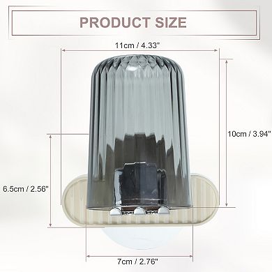 1 Set Wall Mounted Toothbrush Holder With Cup For Bathrooms