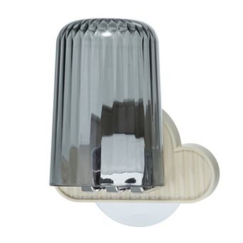 1 Set Wall Mounted Toothbrush Holder With Cup For Bathrooms