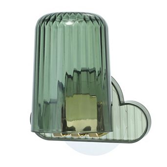 1 Set Wall Mounted Toothbrush Holder With Cup For Bathrooms