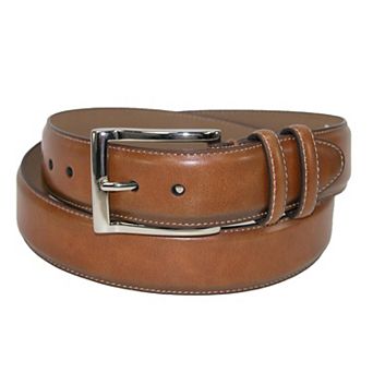 Danbury Men's 35mm Leather Cognac Double Loop Belt