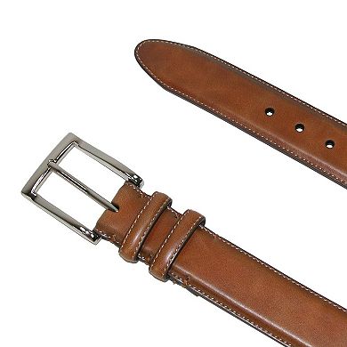 Danbury Men's Leather Cognac Double Loop Belt