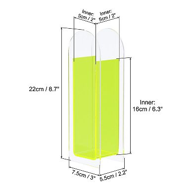 Acrylic Vase Arch Acrylic Floral Vase Clear Geometric Plastic Decorative Vase