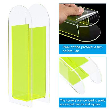 Acrylic Vase Arch Acrylic Floral Vase Clear Geometric Plastic Decorative Vase