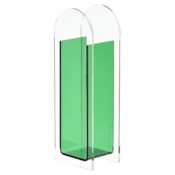 Acrylic Vase Arch Acrylic Floral Vase Clear Geometric Plastic Decorative Vase