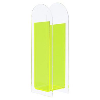 Acrylic Vase Arch Acrylic Floral Vase Clear Geometric Plastic Decorative Vase