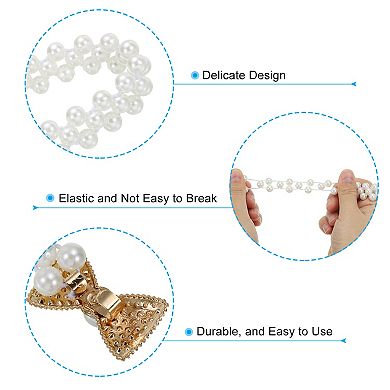 Curtain Tiebacks Ropes, 2 Pack Elastic Bow-knot Style Drape Tie Backs For Home Decor