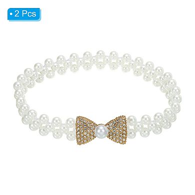 Curtain Tiebacks Ropes, 2 Pack Elastic Bow-knot Style Drape Tie Backs For Home Decor