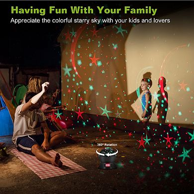 Kids, Starrysky Led Projector Lamp Set With 360 Degree Rotation And Timer