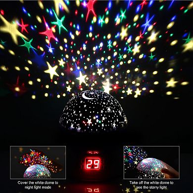 Kids, Starrysky Led Projector Lamp Set With 360 Degree Rotation And Timer