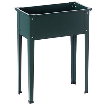 Freestanding Raised Garden Bed Rectangular Flower Planter