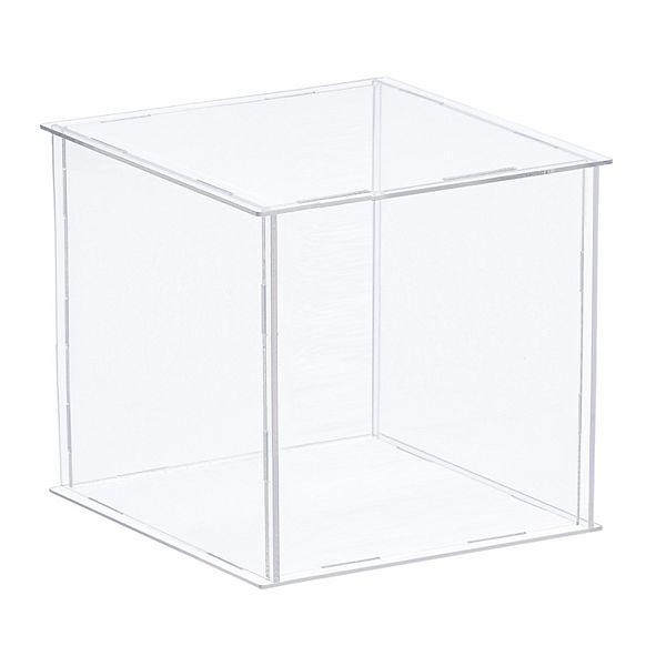 Acrylic Display Case Plastic Box Cube Storage Box Assemble Showcase 10. ...