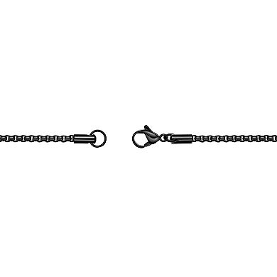 Men's LYNX Stainless Steel Tri Tone Multi Pendant Necklace