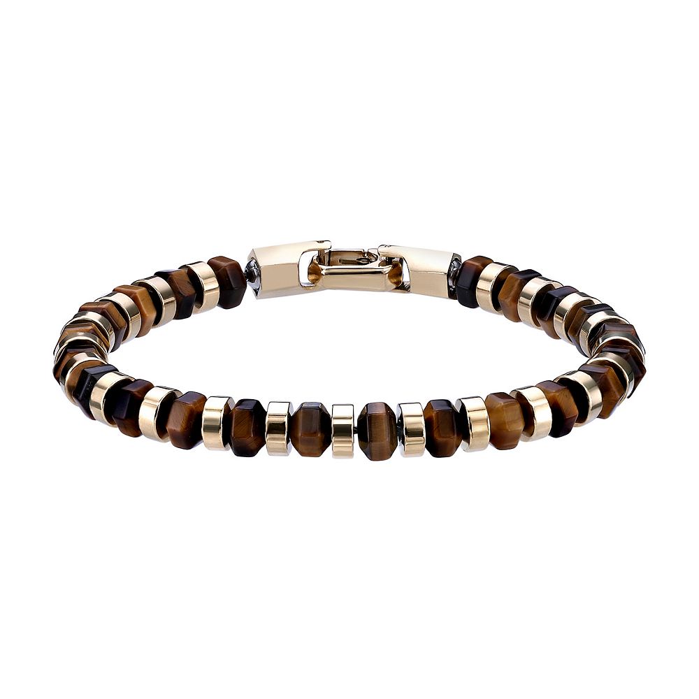 Tigereye Titanium Steel Open Light Luxury Bracelets